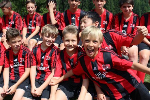 Bambini al Milan Junior Camp