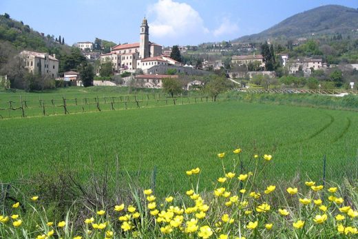 Italian poet Petrarch's house in Arquà Petrarca, Padua, Italy