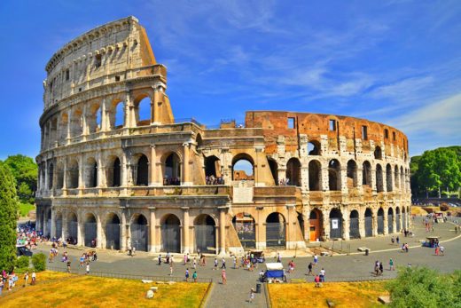 The Colosseum, Flavian Amphitheatre in Rome, Italy