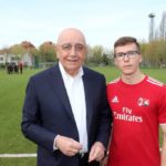 Galliani con staff Sporteventi al Milan Junior Camp Day 2017