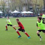 Partita di calcio al Milan Junior Camp Day