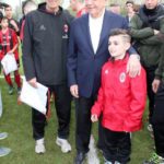 Prati e Galliano con bambino al Milan Junior Camp Day