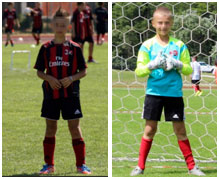 Kit Sportivo AC Milan Academy Junior Camp per giovani calciatori e portieri