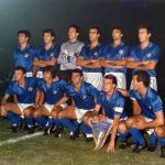 Italian national football team with Pietro Vierchowod