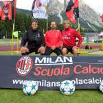 Eranio, Santochirico, Ambrosini in the AC Milan Academy Camp of Cortina d'Ampezzo