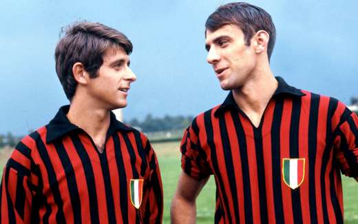 Pierino Prati played as a footballer alongside Gianni Rivera in AC Milan
