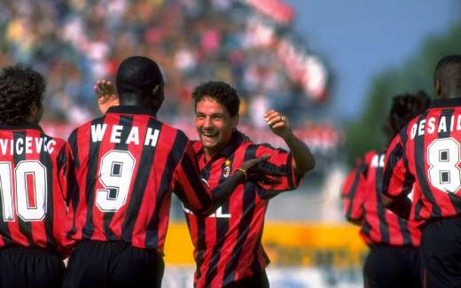 The Ballon d'Or George Weah and Roberto Baggio played for AC Milan