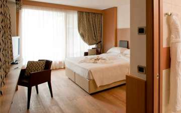 Camera dell'Hotel Alaska a Cortina d'Ampezzo nelle Dolomiti