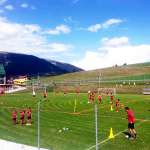 Campo de jogo do AC Milan Academy Camp em Gallio (planalto Asiago)