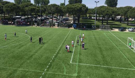 Football soccer field of the Marzotto Village in Jesolo Lido Venice