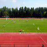 Campo di calcio dell'AC Milan Junior Camp allo Stadio di Jesolo (Venezia)