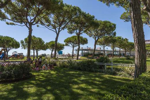 Garden of the Marzotto Village in Jesolo Venice