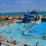 Swimming pool of the Villaggio Marzotto in Jesolo Lido Venice