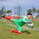 Parata del portiere all'AC Milan Junior Camp presso lo Stadio di Jesolo (Venezia)