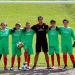 Young goalkeepers in the AC Milan Academy Camp