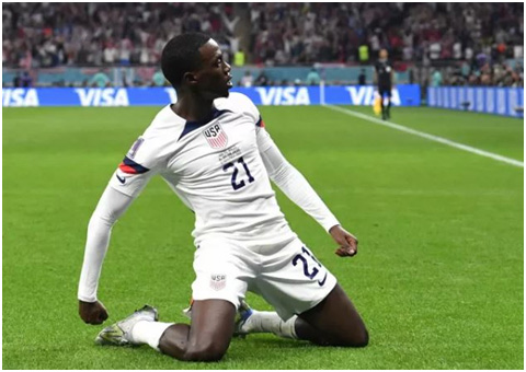 Timothy Weah goal with the USA national team
