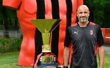 Christian Lantignotti, ex calciatore dell'AC Milan e allenatore della Milan Academy ai Milan Junior Camp