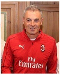 Diego Bortoluzzi head coache in the AC Milan Junior Camp
