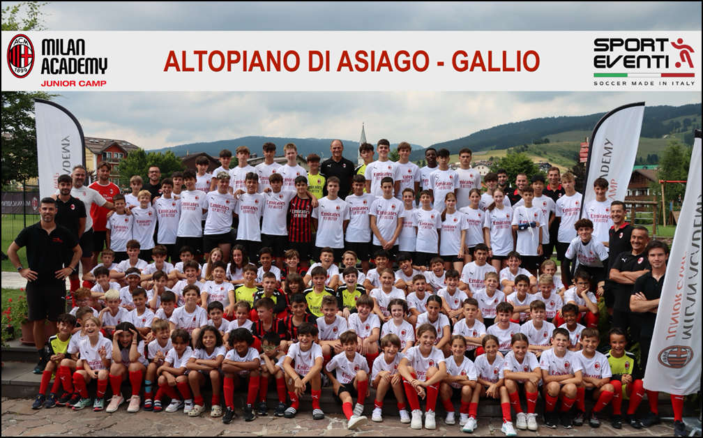 AC Milan Junior Camp a Gallio sull'Altopiano di Asiago