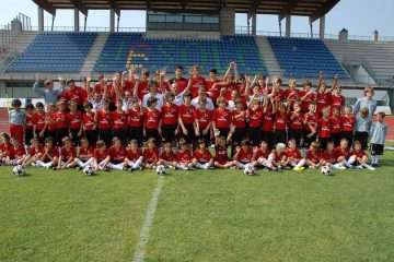 Football stadium of the AC Milan Football Camp in Jesolo