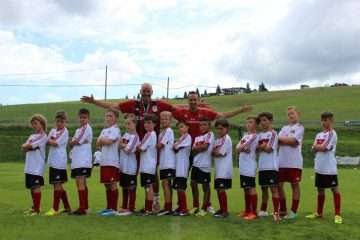 Boys in the best football training camp of the AC Milan