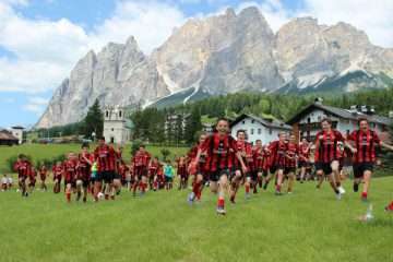 AC Milan Camp Cortina d'Ampezzo Dolomites Alps