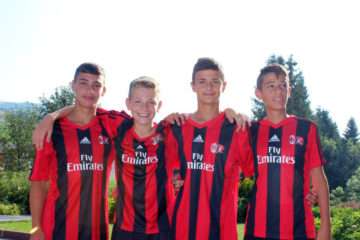 Photo of boys at AC Milan Junior Camp