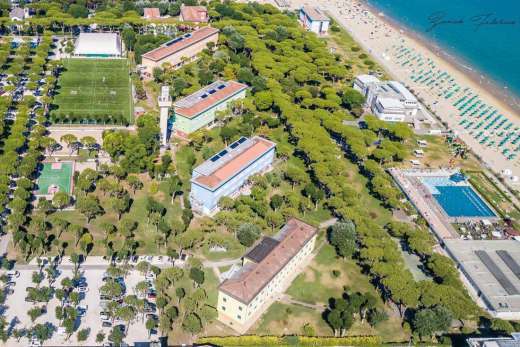 View from above of Marzotto Village in Jesolo Lido Venice